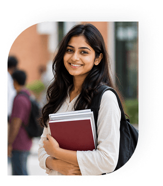 Student with books